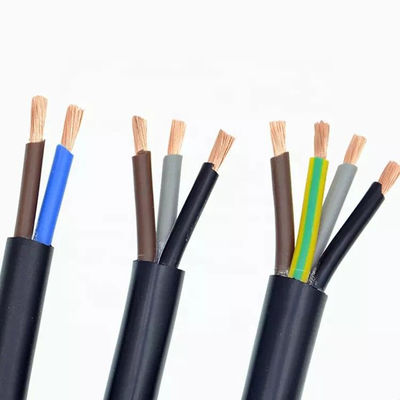 গুণ  PVC Insulated Rubber Sheathed Flexible Cable 2 Core Fire Retardant কারখানা